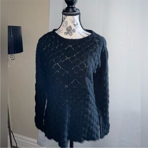 Black Alfred Sung Sweater